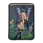Gothic Fairy Grave Sitting with Tears by Al Rio MacBook Sleeve