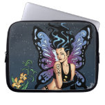 Gothic Fairy Grave Sitting with Tears by Al Rio Laptop Computer Sleeves