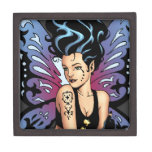 Gothic Fairy Grave Sitting with Tears by Al Rio Premium Gift Box