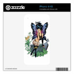 Gothic Fairy Grave Sitting with Tears by Al Rio Decal For iPhone 4