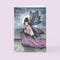 Gothic Fairy Moon Card by Molly Harrison