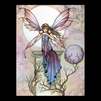Gothic Fairy Moon Celestial Poster Print