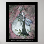 Gothic Fairy Poster 'Midnight Rose'