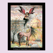 Gothic Fairy Unicorn Poster posters