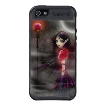 Gothic Fantasy Art Girl and Dragon Cases For iPhone 5