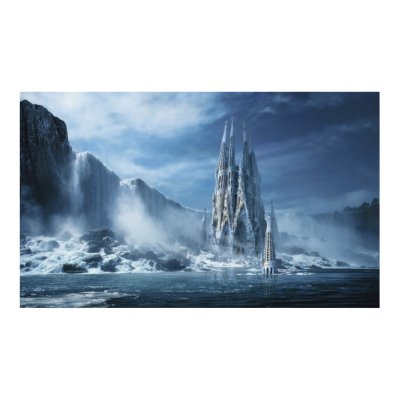 Gothic fantasy or Expiatory temple Poster by artsgrie