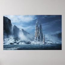 Gothic fantasy or Expiatory temple Poster
