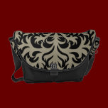Gothic Flame Damask Rickshaw Messenger Bag messenger bags