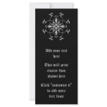 Gothic flower black and gray rack cards