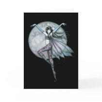 Gothic Full Moon Fairy Greeting Card