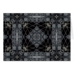 Gothic geometric design in black and gray cards