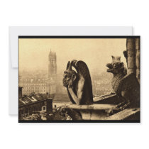 Gothic Ghoul Halloween Vintage Announcement