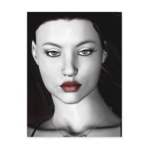Gothic Girls Violet Dreams postcard