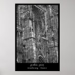 gothic gray print