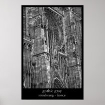 gothic gray print