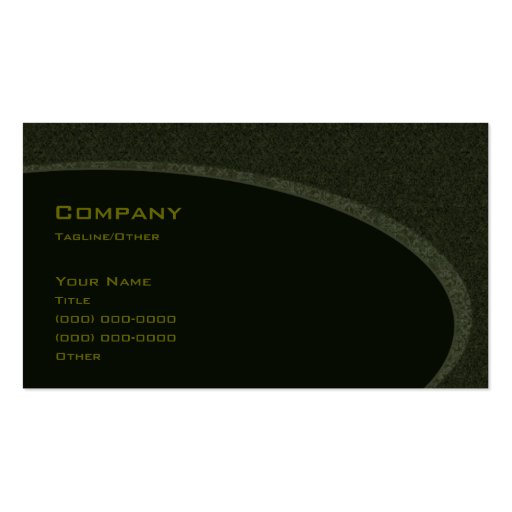 Gothic Green Business Card Templates (front side)