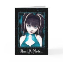 Gothic Grunge Doll Greeting Card