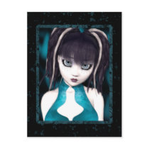 Gothic Grunge Doll Postcard