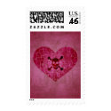 Gothic Grunge Heart Skull Custom Postage postage by darkdreams Gothic Grunge Heart Skull Custom Postage postage