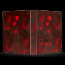 Gothic Grunge Love Hearts Album Binder binders