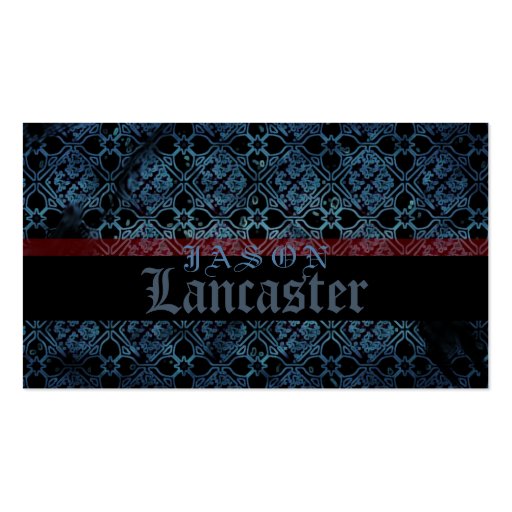 Gothic Grunge Medieval Business Card Template (front side)