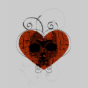 Gothic Grunge Skull Broken Heart t-shirts
