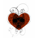 Gothic Grunge Skull Broken Heart t-shirts