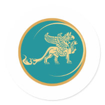 gothic gryphon stickers