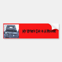 Gothic Hearse Bumpersticker Bumper Stickers