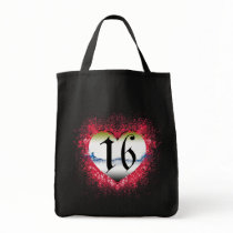Gothic Heart 16th Tote Bags
