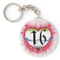 Gothic Heart 16th Key Chain