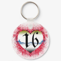 Gothic Heart 16th keychains