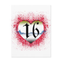 Gothic Heart 16th Postcards