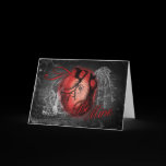 Gothic Heart Be Mine Greeting Cards