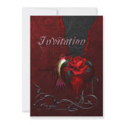 Gothic Heart & Colibri Invite