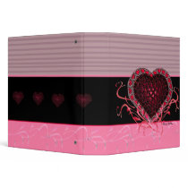 Gothic Heart Design Avery Binder
