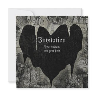 Gothic Heart invitation