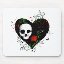 Gothic heart mousepads