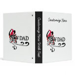 Gothic Heart New Dad T-shirts and Gifts Vinyl Binders