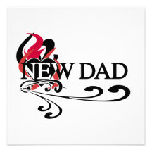 Gothic Heart New Dad T-shirts and Gifts Personalized Announcement
