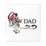 Gothic Heart New Dad T-shirts and Gifts Memo Notepad