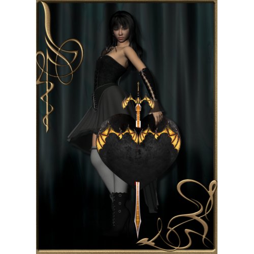 Gothic Heart print