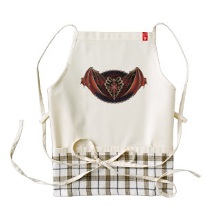 Gothic Heart With Wings Tattoo Design Zazzle HEART Apron