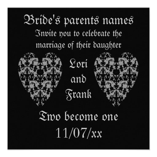 Goth Wedding Invitations