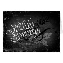 Gothic Holiday Greetings Greeting Card