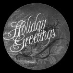 Gothic Holiday Greetings Sticker