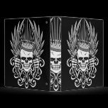 Gothic King Skull binders