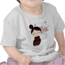 Gothic Kokeshi Baby Tee t-shirts