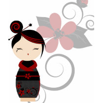 Gothic Kokeshi Destroyed Tee t-shirts by LaLloronaX3 Gothic Kokeshi Destroyed Tee t-shirts