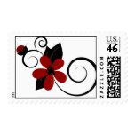 Gothic Kokeshi Flower Postage stamps